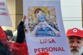 Румъния - здравни служители - протести