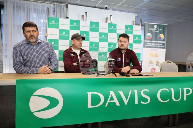 Бургас - Купа "Дейвис" - отбор на Босна и Херцеговина - пресконференция