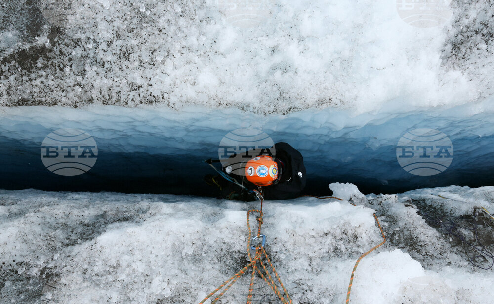 Scientists study glacier crevasses, test water samples for microplastics in Antarctica