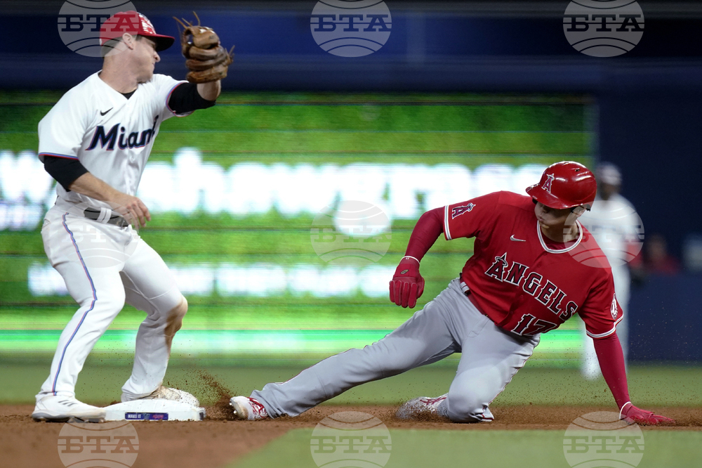 Angels Marlins Baseball