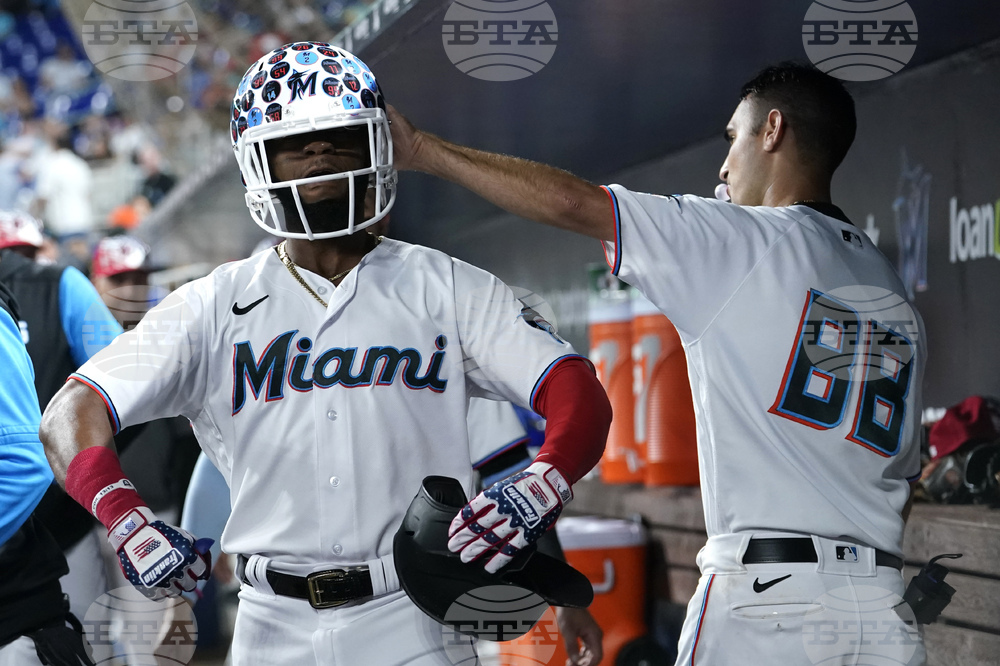 Angels Marlins Baseball
