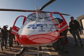 Летище "Враждебна" - хеликоптер - посрещане