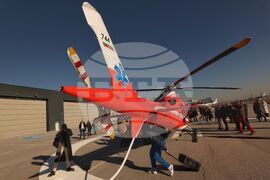 Летище "Враждебна" - хеликоптер - посрещане