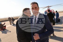 Летище "Враждебна" - хеликоптер - посрещане