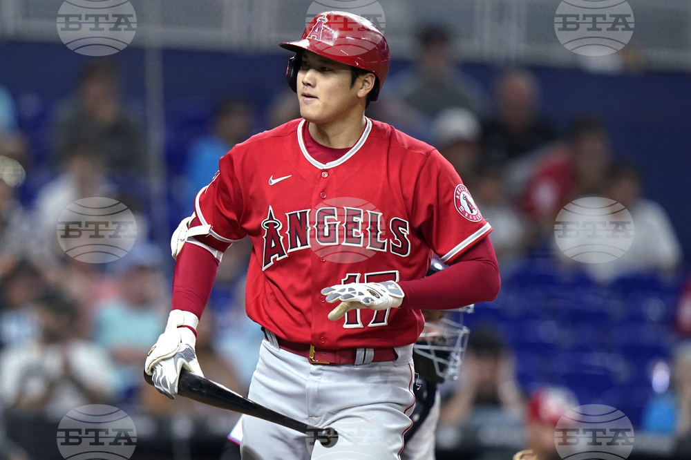 Angels Marlins Baseball