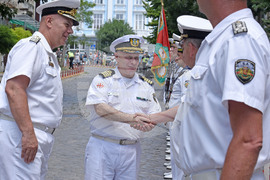 Варна - ВМС - посрещане - ритуал