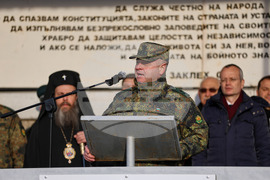 Благоевград - Трето бригадно командване - сдаване и приемане на длъжността командир