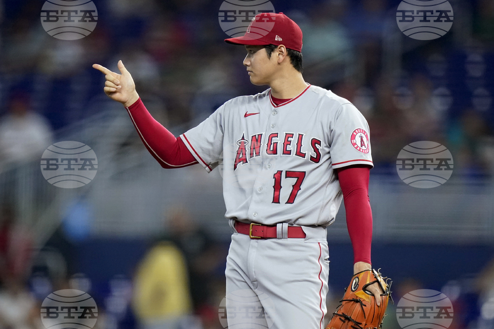 Angels Marlins Baseball