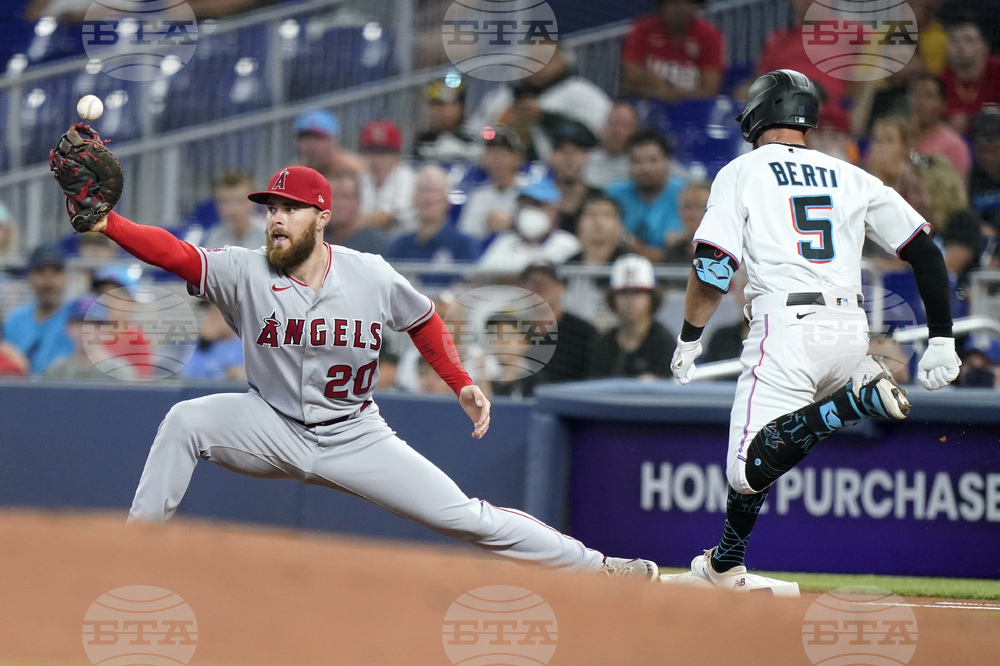 Angels Marlins Baseball