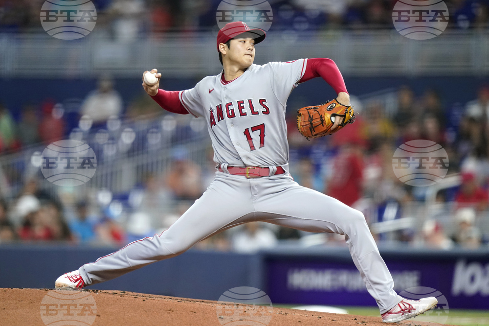 Angels Marlins Baseball