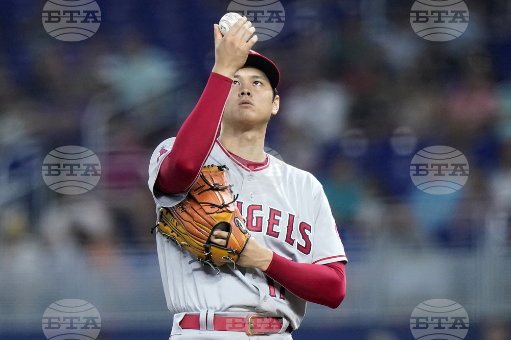Angels Marlins Baseball