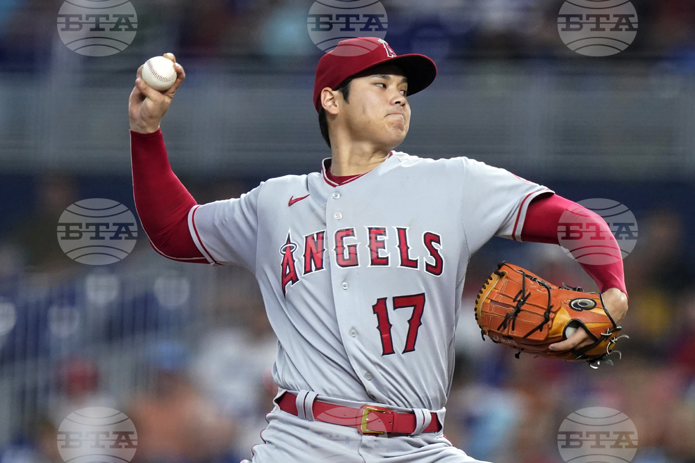 Angels Marlins Baseball