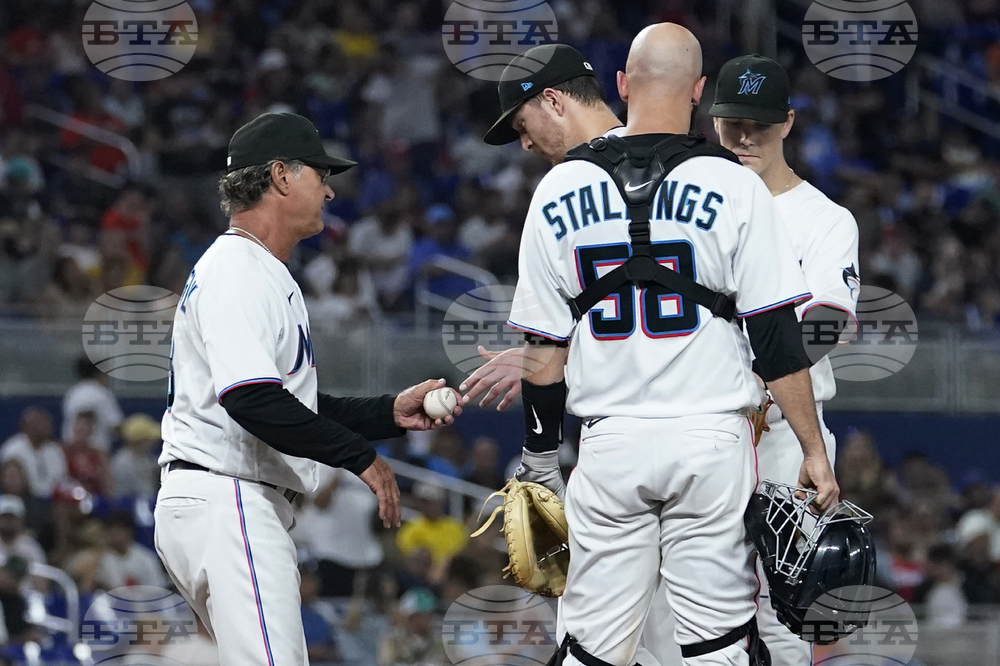 Angels Marlins Baseball