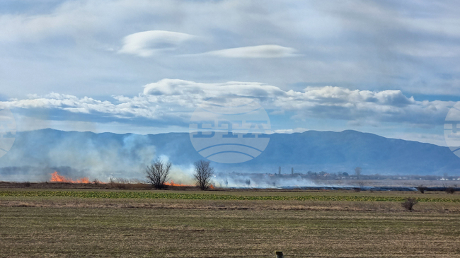 Потушен е пожарът при 97 км на автоматистрала "Тракия"