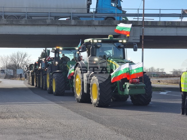 Стара Загора - земеделци - протест