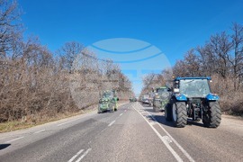 Стара Загора - земеделци - протест