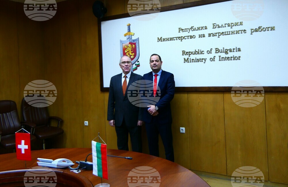 Interior Minister Stoyanov Holds Working Meeting with Swiss Ambassador Furrer