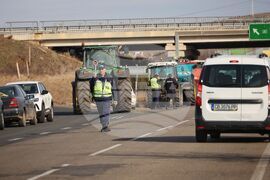 Камено - Българово - магистрала "Тракия" - земеделски производители - протест