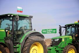 Камено - Българово - магистрала "Тракия" - земеделски производители - протест