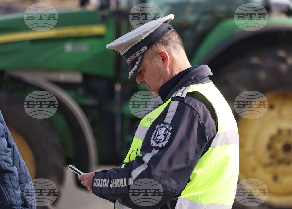 Камено - Българово - магистрала "Тракия" - земеделски производители - протест