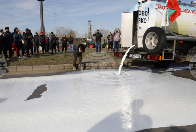 Русе - земеделци - протест
