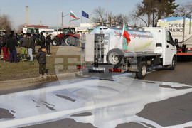 Русе - земеделци - протест