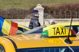 Румъния - таксиметрови шофьри - протест