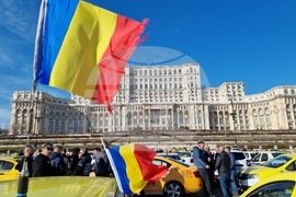 Румъния - таксиметрови шофьри - протест