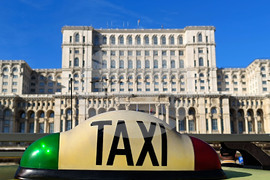 Румъния - таксиметрови шофьри - протест