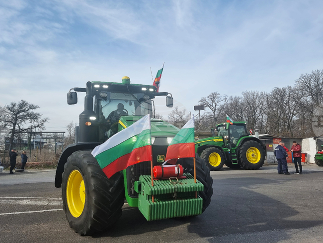 Стара Загора - земеделци - протест