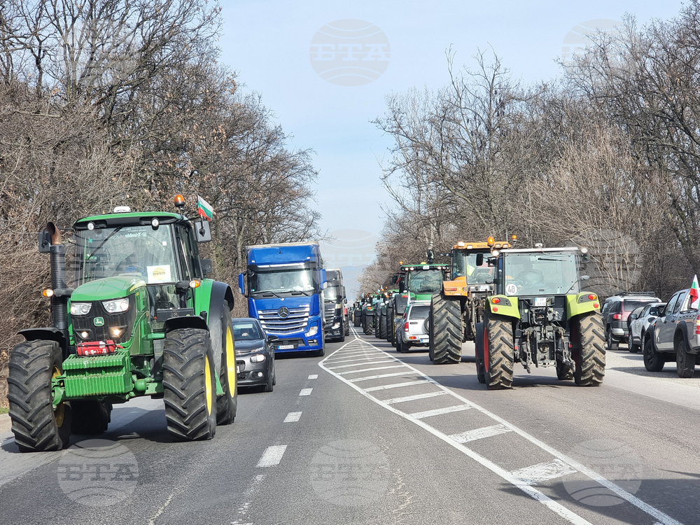 Стара Загора - земеделци - протест