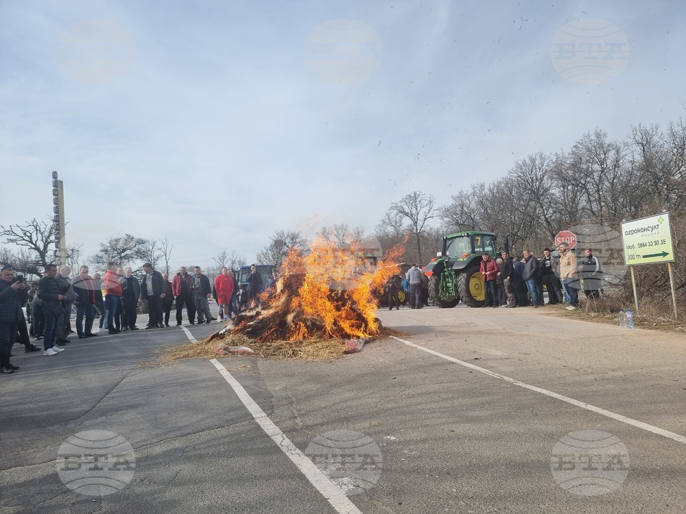 Стара Загора - земеделци - протест