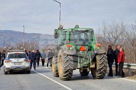Ново Делчево - протест - земеделски производители