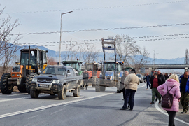 Ново Делчево - протест - земеделски производители