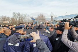 Ново Делчево - протест - земеделски производители