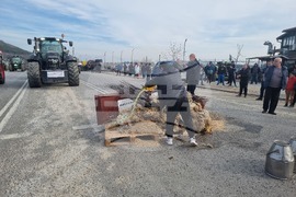 Село Шереметя - земеделци - протест