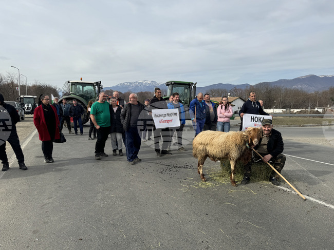 Село Дунавци - животновъди и земеделци - протест 