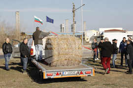 Дунав мост - земеделци - протест