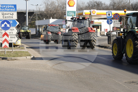 Дунав мост - земеделци - протест
