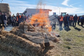 Село Труд - земеделски производители - протест