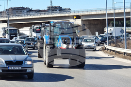 Перник - земеделци - пътен възел "Даскалово" - протест