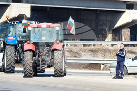 Перник - земеделци - пътен възел "Даскалово" - протест