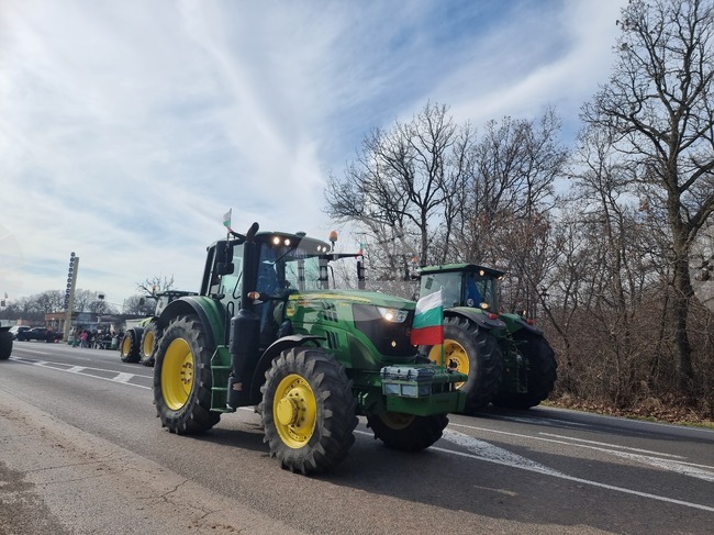 Стара Загора - протест - земеделци - протест