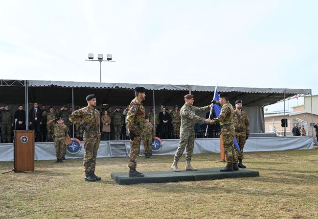 Министерство на отбраната: Ротация на италианския контингент от състава на Многонационалната бойна група се извърши на учебен полигон „Ново село“