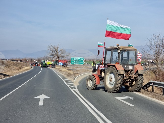 Ямбол - протест - земеделци