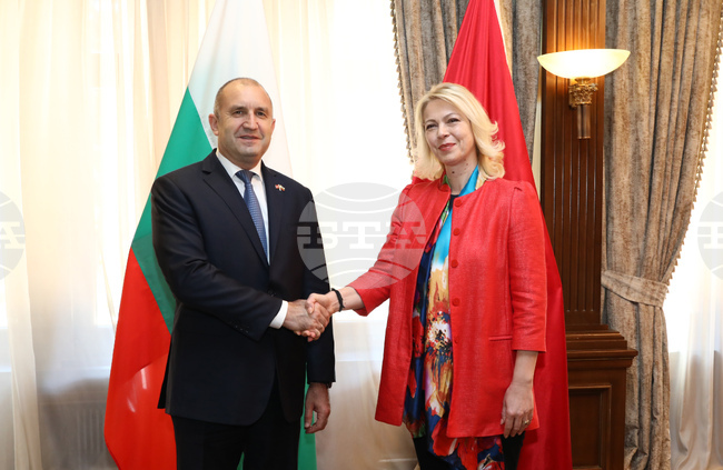 Черна гора - Румен Радев - Даниела Джурович - среща