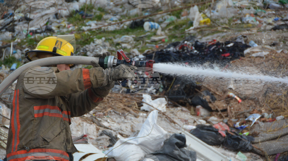 Хасково - сметище - пожар