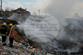 Хасково - сметище - пожар