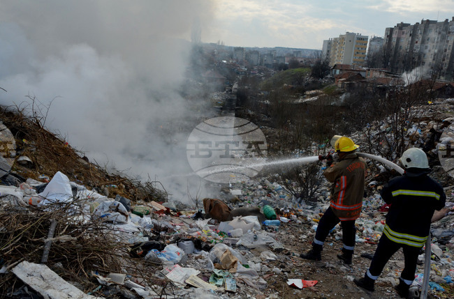 Хасково - сметище - пожар