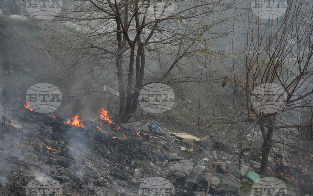 Хасково - сметище - пожар